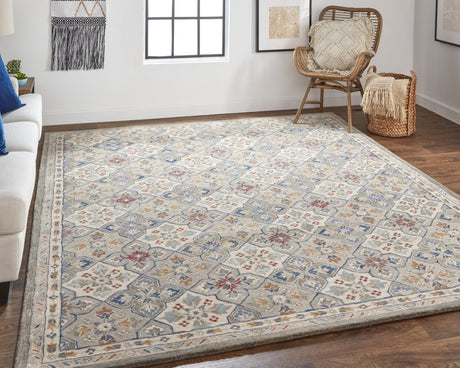 Feizy Rylan 8638F Gray/Multi Rug.