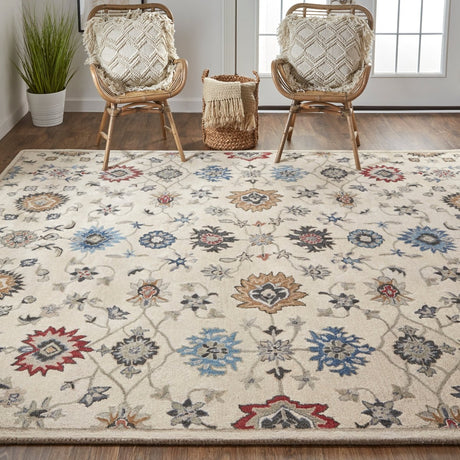 Feizy Rylan 8641F Ivory Rug.