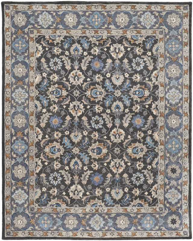 Feizy Rylan 8643F Charcoal Rug - Feizy - ryl8643fchl000p00