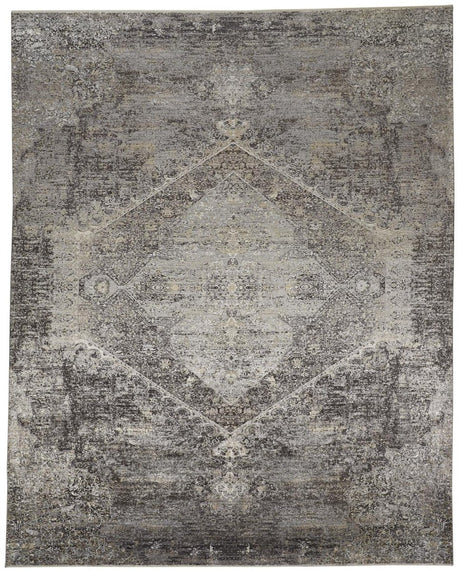 Feizy Sarrant 3963F Gray/Silver Rugs.