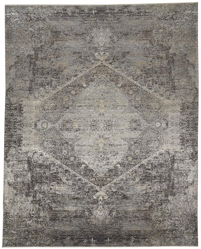 Feizy Sarrant 3963F Gray/Silver Rugs.