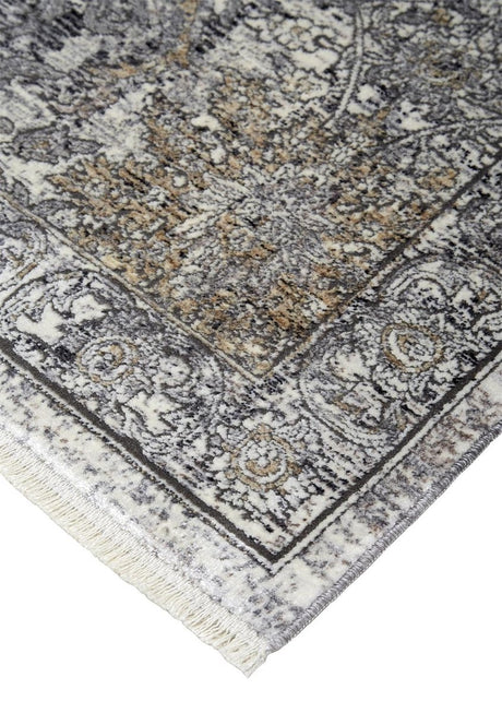 Feizy Sarrant 3965F Gray Rugs.