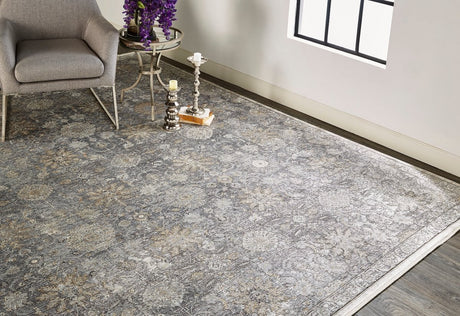 Feizy Sarrant 3965F Gray Rugs.