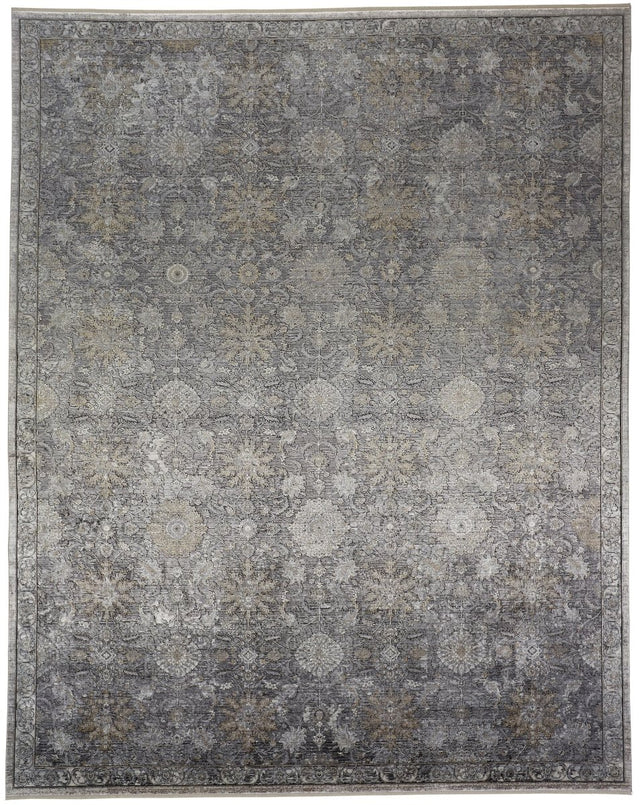 Feizy Sarrant 3965F Gray Rugs.