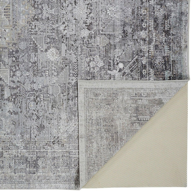 Feizy Sarrant 3966F Gray/Silver Rugs.