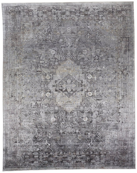 Feizy Sarrant 3966F Gray/Silver Rugs.