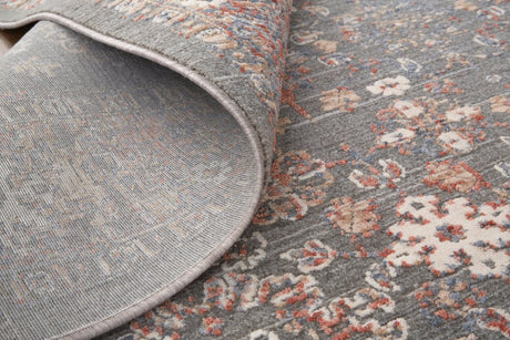 Feizy Thackery 39Cyf Gray/Red Rugs.