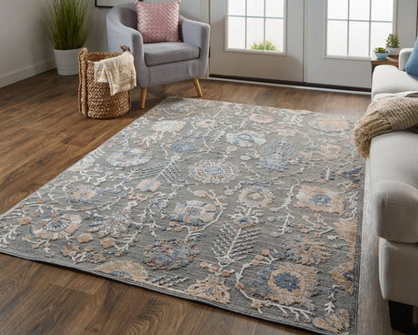 Feizy Thackery 39D0F Gray/Tan Rugs.