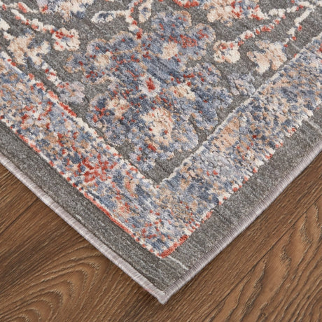 Feizy Thackery 39D2F Gray/Blue Rugs.