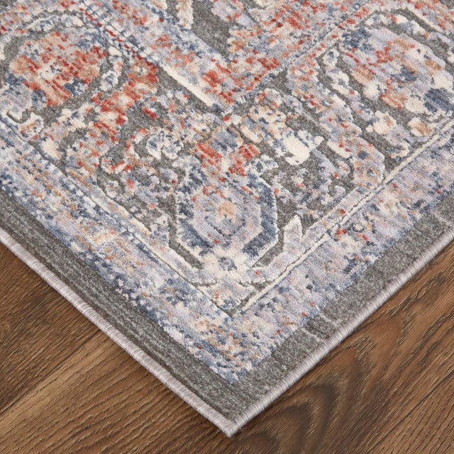 Feizy Thackery 39D3F Gray/Blue Rugs.