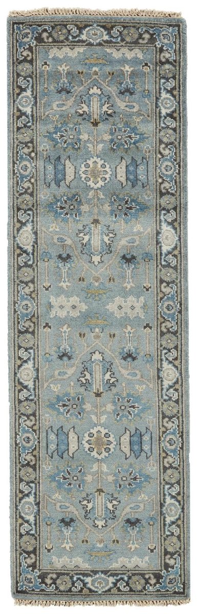 Feizy Ustad 6109F Blue/Gray Rugs.