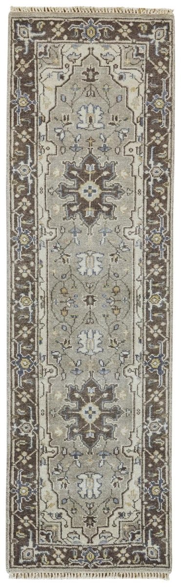 Feizy Ustad 6112F Gray/Blue Rugs.