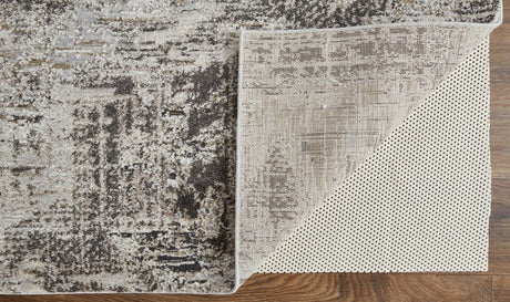 Feizy Vancouver 39Fhf Ivory/Charcoal Rug.