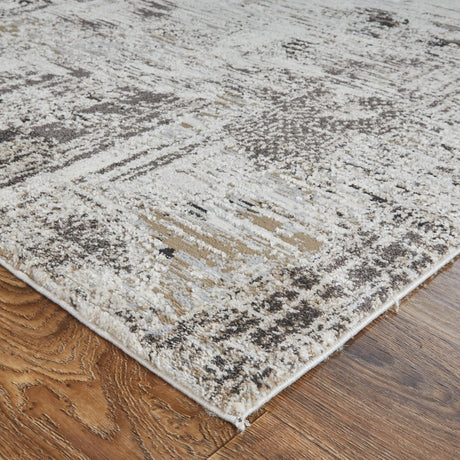 Feizy Vancouver 39Fhf Ivory/Charcoal Rug.