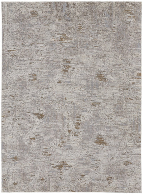 Feizy Vancouver 39Fhf Ivory/Gray Rug.