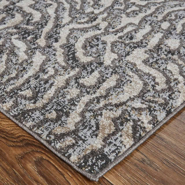 Feizy Vancouver 39Fjf Beige/Charcoal Rug.