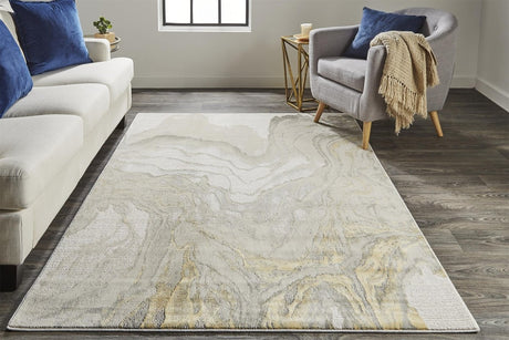 Feizy Waldor 3602F Gold/Ivory Rugs.