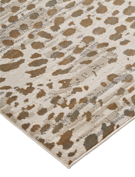 Feizy Waldor 3837F Brown/Ivory Rugs.