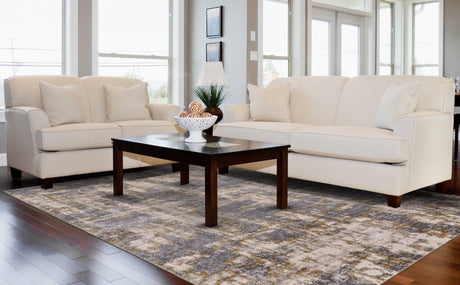 Feizy Waldor 3969F Gray/Gold Rugs.