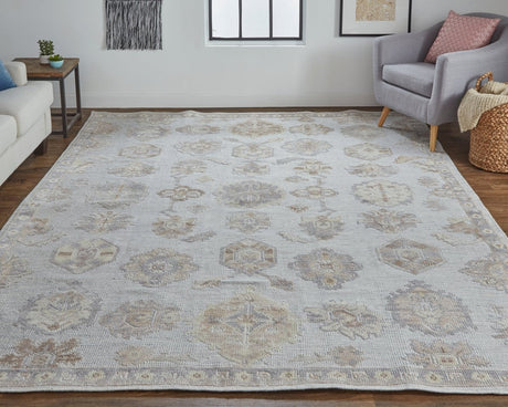 Feizy Wendover 6848F Gray/Ivory Rugs.