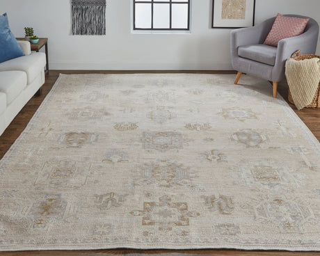 Feizy Wendover 6858F Tan/Gray Rugs.