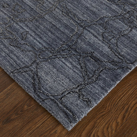 Feizy Whitton Wtn8892F Gray/Blue Rug.