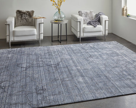 Feizy Whitton Wtn8892F Gray/Blue Rug.