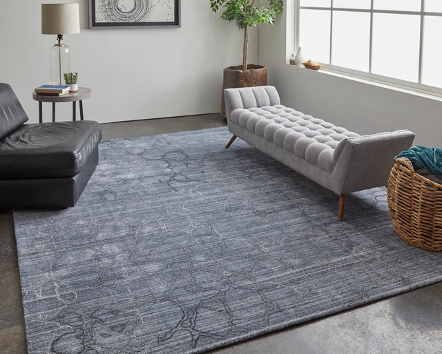 Feizy Whitton Wtn8892F Gray/Blue Rug.