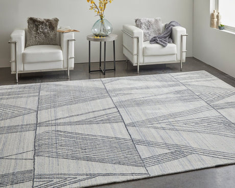 Feizy Whitton Wtn8893F Ivory/Black Rug.