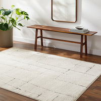 Surya Freud Feu-2300 Ivory, Black Area Rug