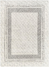 Surya Freud Feu-2301 Ivory, Black Rug.
