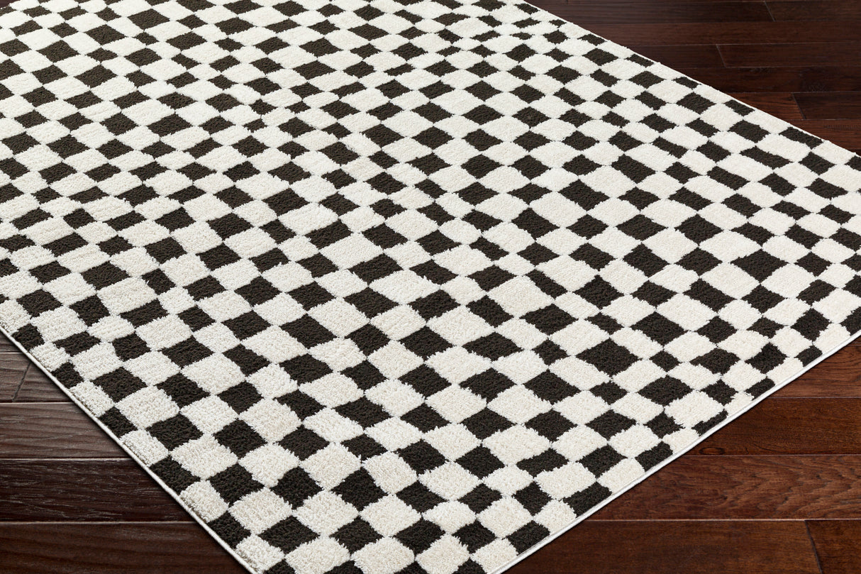 Surya Freud Feu-2302 Black, Ivory Rug.
