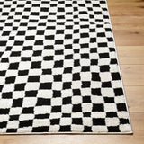 Surya Freud Feu-2302 Black, Ivory Rug.