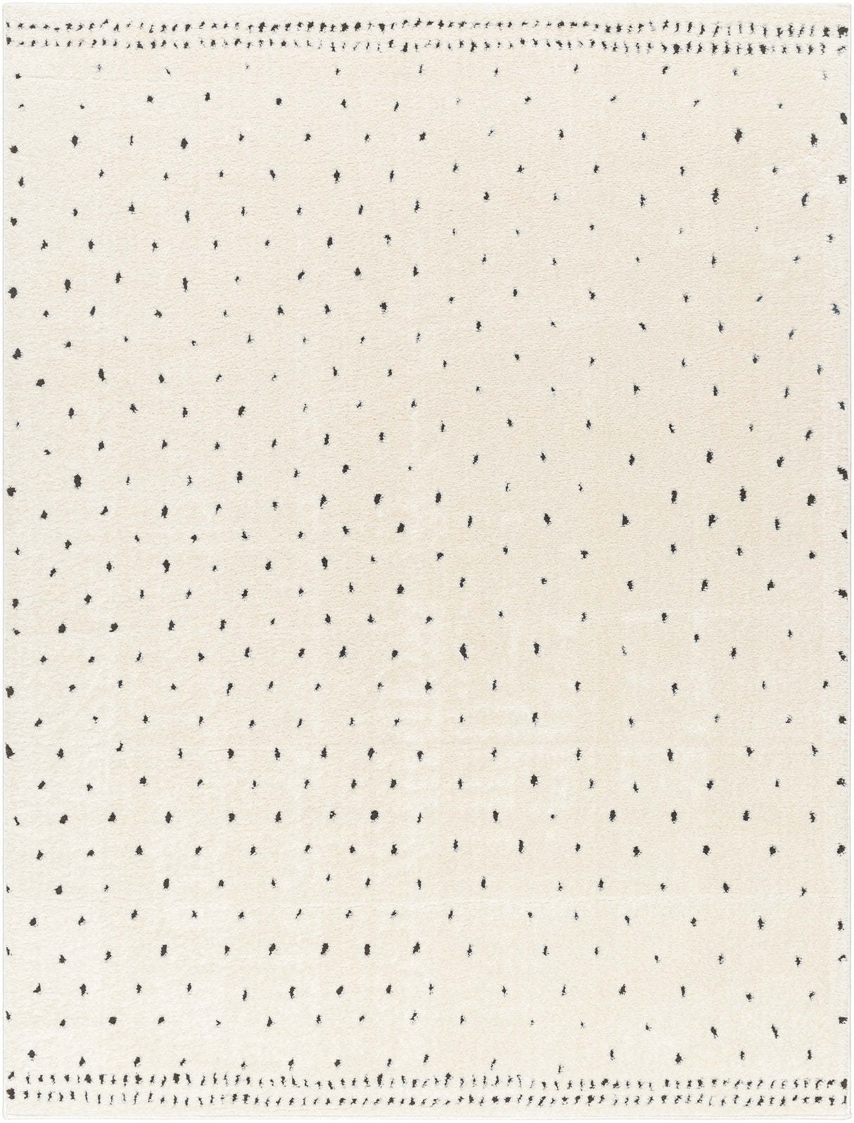 Surya Freud Feu-2303 Ivory, Black Rug.