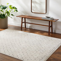 Surya Freud Feu-2303 Ivory, Black Area Rug