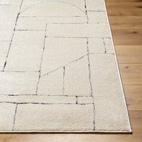 Surya Freud Feu-2307 Ivory, Black Area Rug