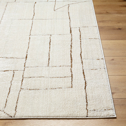 Surya Freud Feu-2308 Ivory, Brown Area Rug