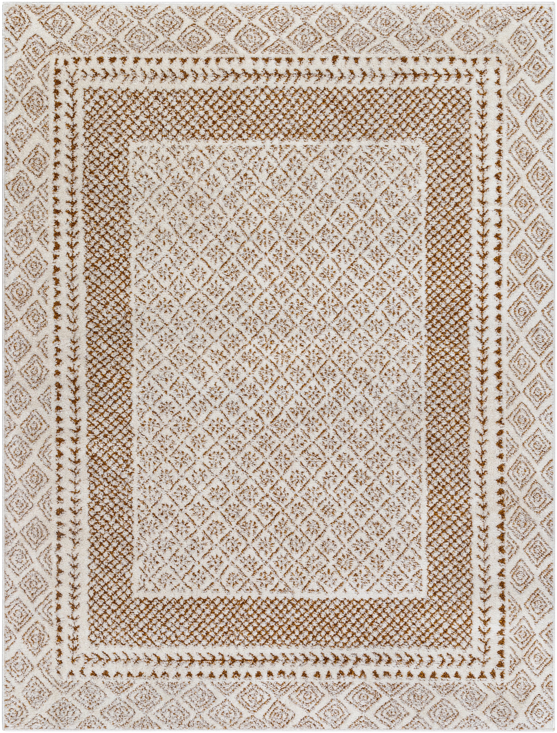 Surya Freud Feu-2320 Ivory, Brown Area Rug