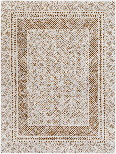 Surya Freud Feu-2320 Ivory, Brown Rug.