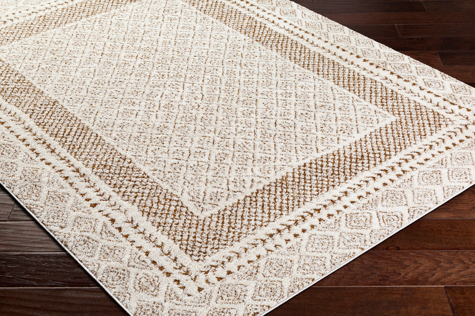 Surya Freud Feu-2320 Ivory, Brown Area Rug