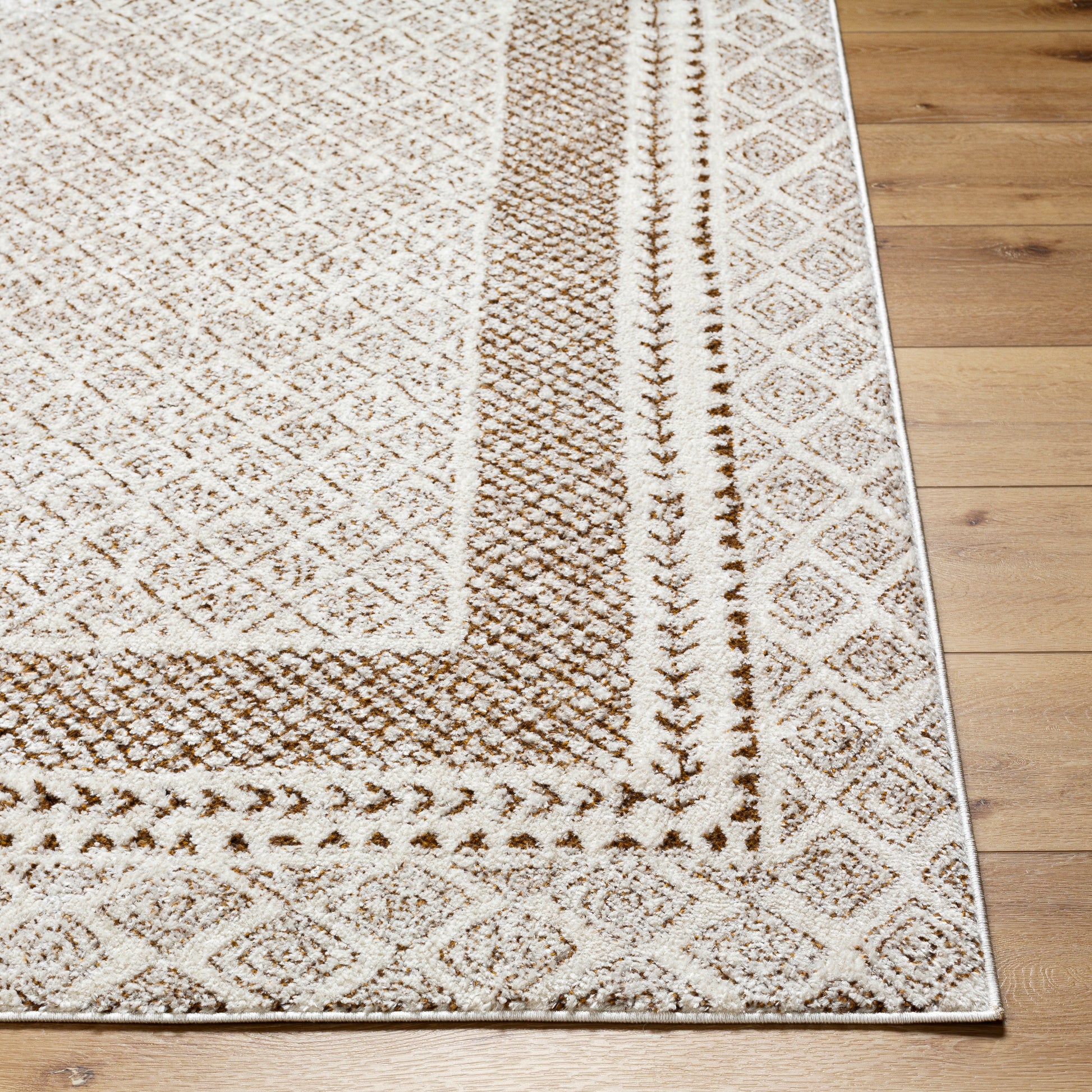 Surya Freud Feu-2320 Ivory, Brown Area Rug