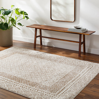 Surya Freud Feu-2320 Ivory, Brown Area Rug