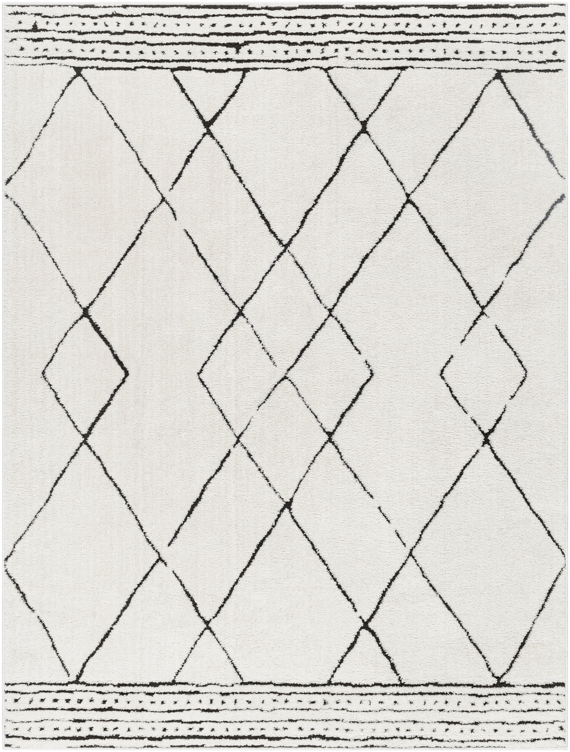 Surya Freud Feu-2322 Ivory, Black Area Rug