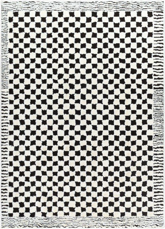 Surya Freud Feu-2325 Ivory, Black Area Rug