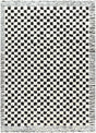 Surya Freud Feu-2325 Ivory, Black Rug.