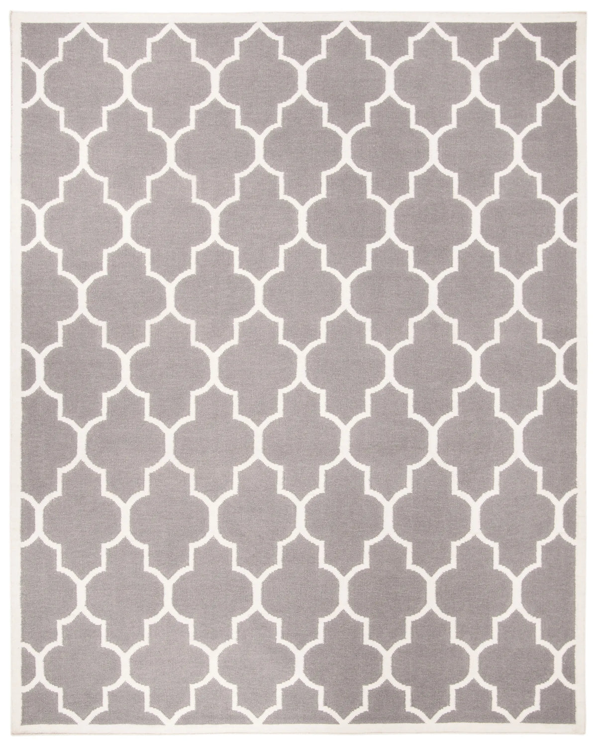 Safavieh Dhurries 10'-0" x 14'-0" Rug in Grey / Ivory