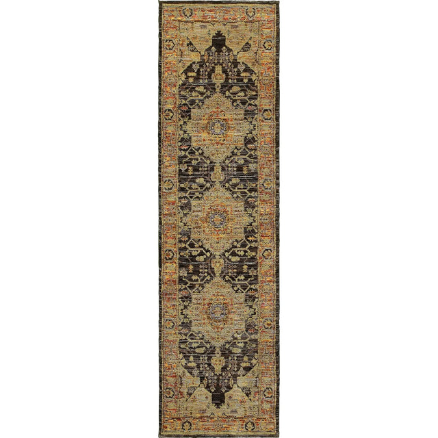 Oriental Weavers Sphinx Andorra 7138B Gold/Grey Rugs - runner