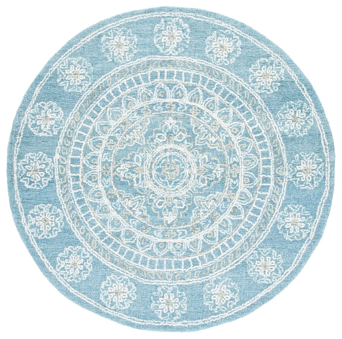 Safavieh Blossom 6'-0" x 6'-0" Rug in Blue / Ivory
