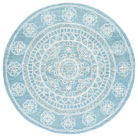 Safavieh Blossom 6'-0" x 6'-0" Rug in Blue / Ivory
