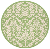 Safavieh Courtyard 6'-7" x 6'-7" Rug in Olive / Natural